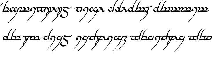 `Tengwar Annatar Bold Italic` Preview