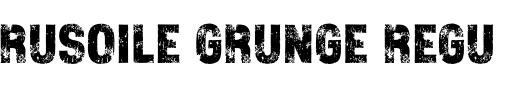 `Rusoile Grunge Regular` Preview