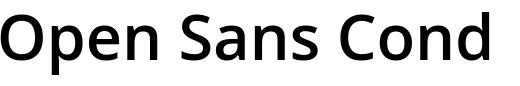 `Open Sans Condensed SemiBold` Preview