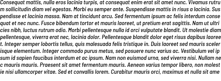 `Barlow Semi Condensed Medium Italic` Preview