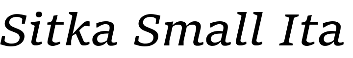 `Sitka Small Italic` Preview