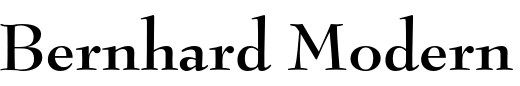`Bernhard Modern Std Bold` Preview