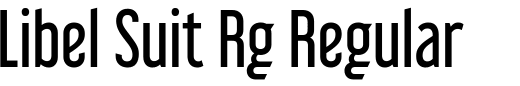`Libel Suit Rg Regular` Preview