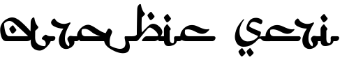 `Arabic Script Regular` Preview