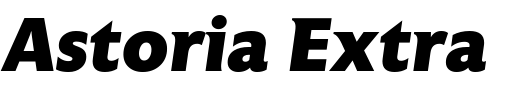 `Astoria Extra Bold Italic` Preview