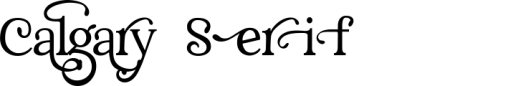 `Calgary Serif Font Swirly Regular` Preview