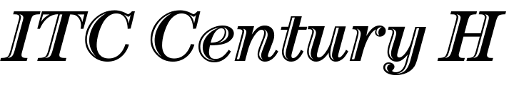 `ITC Century Handtooled Italic OS` Preview