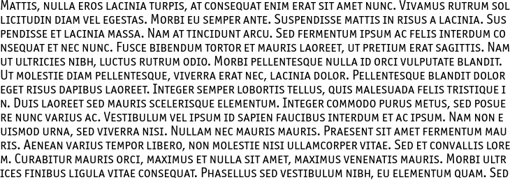 `Officina Sans Small Caps` Preview