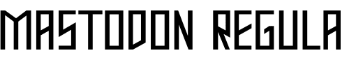 `Mastodon Regular` Preview