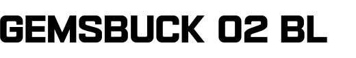 `Gemsbuck 02 Black Regular` Preview