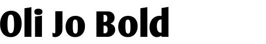 `Oli Jo Bold` Preview
