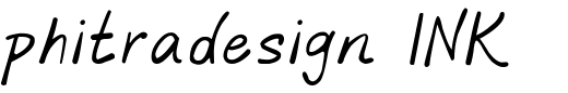 `phitradesign INK Regular` Preview