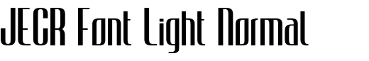 `JECR Font Light Normal` Preview