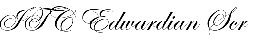 `ITC Edwardian Script Regular` Preview