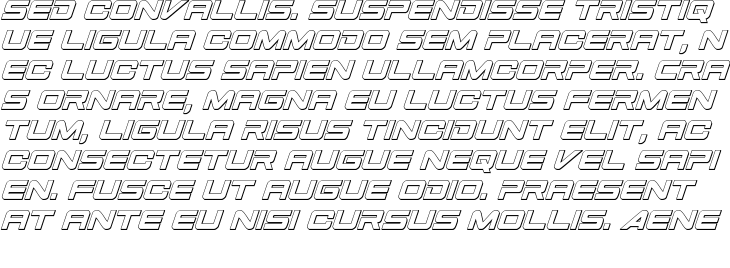 `Space Ranger 3D Italic` Preview