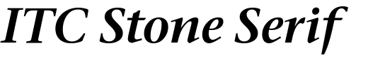 `ITC Stone Serif Pro SemiBold Italic` Preview