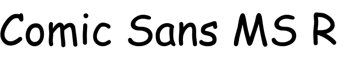 `Comic Sans MS Regular` Preview