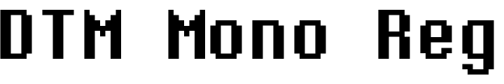 `DTM Mono Regular` Preview