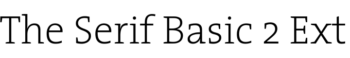 `The Serif Basic 2 ExtraLight` Preview