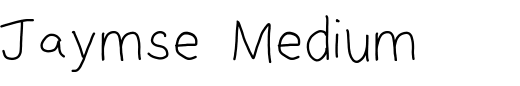 `Jaymse Medium` Preview