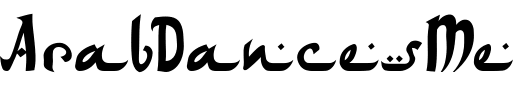 `ArabDancesMediumItalic Regular` Preview