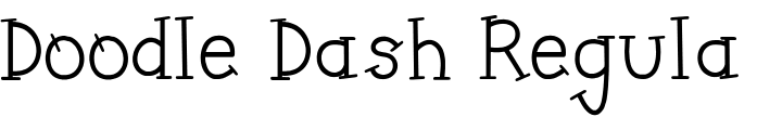 `Doodle Dash Regular` Preview