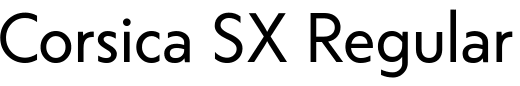 `Corsica SX Regular` Preview