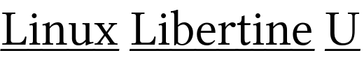 `Linux Libertine Underlined Regular` Preview