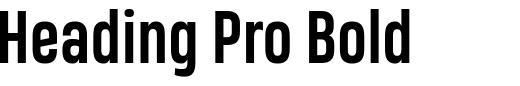 `Heading Pro Bold` Preview