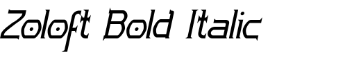 `Zoloft Bold Italic` Preview
