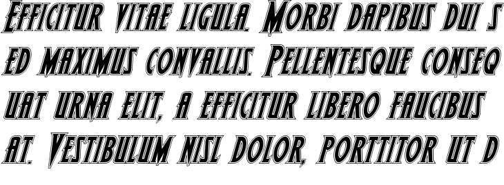 `Wolf's Bane II Academy Italic` Preview
