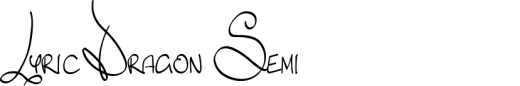`Lyric Dragon Semi Bold` Preview