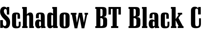 `Schadow BT Black Condensed` Preview