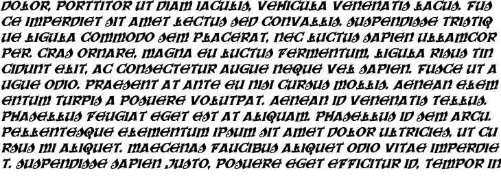 `War Priest Rotalic Italic` Preview