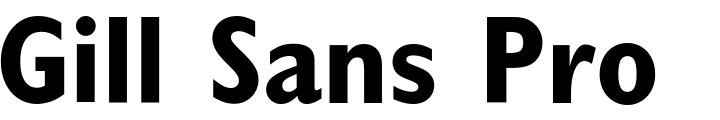 `Gill Sans Pro Bold Condensed` Preview