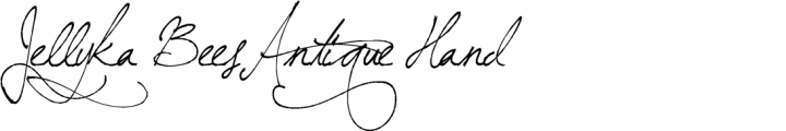 `Jellyka BeesAntique Handwriting Normal` Preview