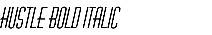 `Hustle Bold Italic` Preview