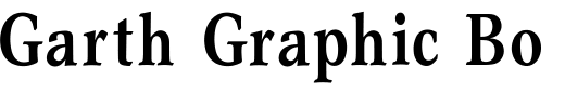 `Garth Graphic Bold Condensed` Preview