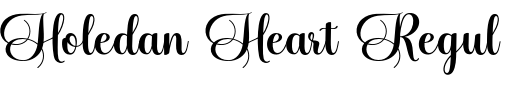 `Holedan Heart Regular` Preview