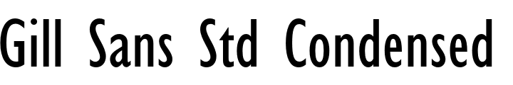 `Gill Sans Std Condensed` Preview