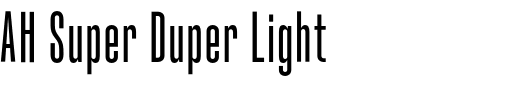 `AH Super Duper Light` Preview