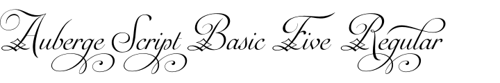 `Auberge Script Basic Five Regular` Preview