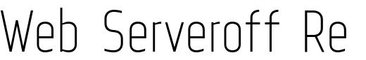 `Web Serveroff Regular` Preview