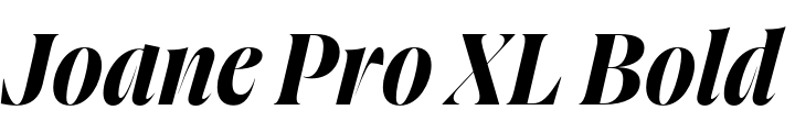 `Joane Pro XL Bold Italic` Preview