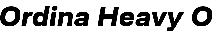 `Ordina Heavy Oblique` Preview