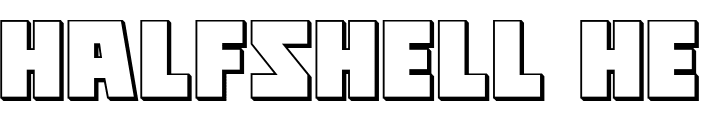 `Halfshell Hero 3D Regular` Preview