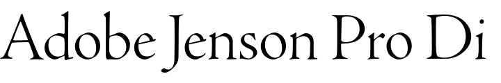 `Adobe Jenson Pro Display Light` Preview