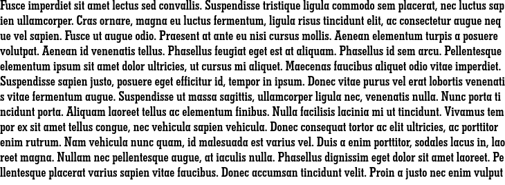 `Geometric Slabserif 703 Bold Condensed` Preview