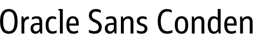 `Oracle Sans Condensed Regular` Preview