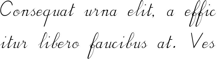 `BV Cursive Ital Italic` Preview